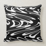 Funky Black and White Pattern. Throw Pillow
