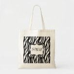 Funky Black/White Zebra Monogram bags