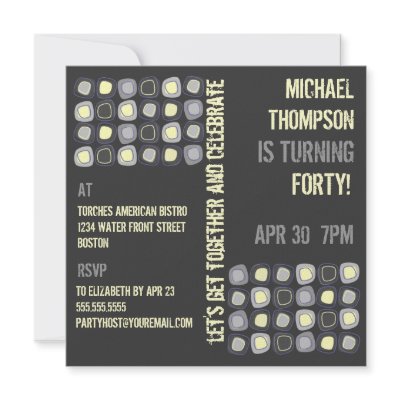 Adult Home Parties on Funky Blocks Adult Birthday Party Invitation From Zazzle Com