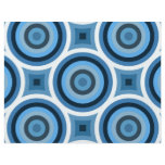 Funky Blue Circles Pattern Flyer Design