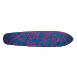 Funky Blue &amp; Purple Retro Circles Skateboard