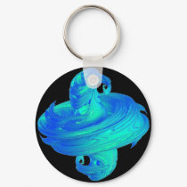 Funky Blue Top keychains