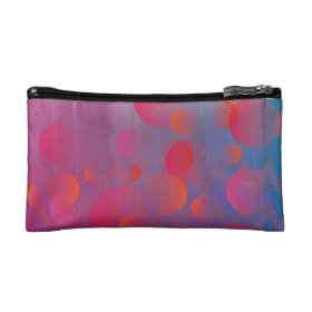 Funky Bold Fire and Ice Geometric Grunge Design Cosmetics Bags