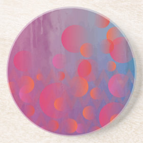 Funky Bold Fire and Ice Geometric Grunge Design Beverage Coasters
