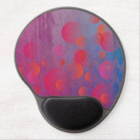Funky Bold Fire and Ice Geometric Grunge Design Gel Mouse Pad