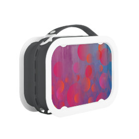 Funky Bold Fire and Ice Geometric Grunge Design Lunch Boxes