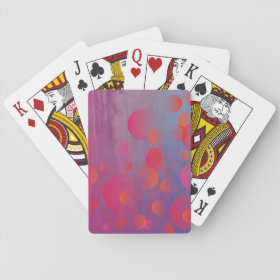 Funky Bold Fire and Ice Geometric Grunge Design Deck Of Cards