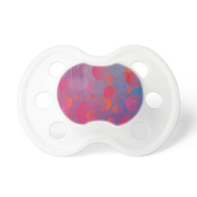 Funky Bold Fire and Ice Geometric Grunge Design Pacifier
