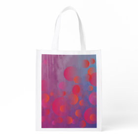 Funky Bold Fire and Ice Geometric Grunge Design Market Tote