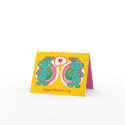 Funky Boy Loves Girl Cute Cartoon Valentine Card
