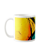 Funky Bright Abstract Art Painting Coffee Mug