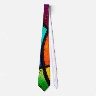 Funky Bright Abstract Tie tie