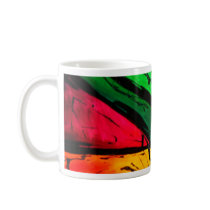 Funky Bright Colors Abstract Art Mug