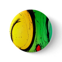 Funky Bright Yellow & Green Abstract Art buttons by GroovyFinds Funky Bright Yellow & Green Abstract Art buttons
