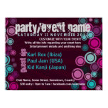 Funky Bubbles Party Event Poster