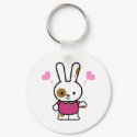 Funky Bunny Valentine Tees and Gifts keychains by iheartshop Funky Bunny Valentine Tees and Gifts keychains