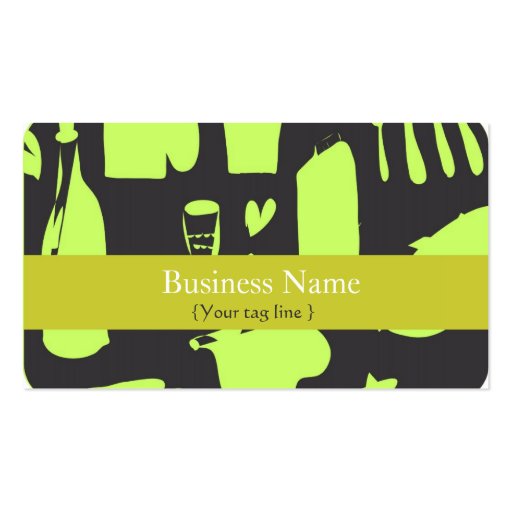 Funky Business Card Template (front side)