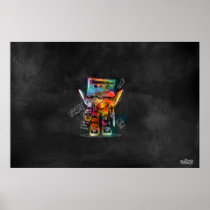 artsprojekt, smirap, designs, mike, karolos, greece, graffiti, urban, texture, lights, brushes, robot, funky, dark, wallpaper, minimal, lines, doodles, skull, minimalism, gegenschein, Hip hop music, canebrake, The Source (magazine), dimout, Lord Finesse, ignis fatuus, Wild Pitch Records, friar's lantern, DJ Premier, actinic radiation, Diggin' in the Crates Crew, visible radiation, Diamond D, actinic ray, rivet line, irradiation, jack-o'-lantern, total darkness, lightlessness, Poster with custom graphic design