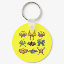 Funky Butterfly Keychain by jaceyevans Funky Butterfly Keychain