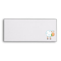 funky cartoon white sheep envelope