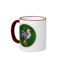 Funky Chicken - Add your words! mugs by Woodswalker Funky Chicken - Add your words! mugs