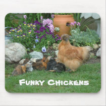 Funky Chickens mousepads by coolcreatures Funky Chickens mousepads