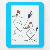 funky chooks Mouse Pad mousepads
