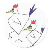 funky chooks sticker