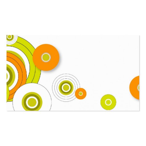 Funky circles business card design