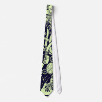 Funky Collage Black & Green Tie