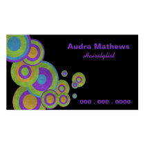 Funky Colorful Circles Biz Card Business Card Templates