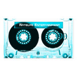 Funky Cool Aqua Mixtape business cards