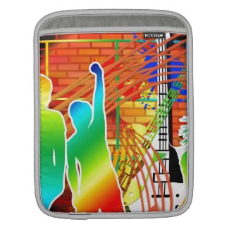 Funky Cool Music Dance Pop Art Design iPad Sleeve