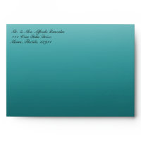 Funky Cow Print Aqua Envelope