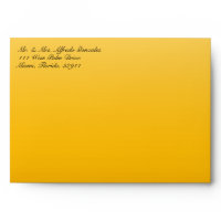 Funky Cow Print Yellow Envelope