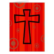 Funky Cross Greeting Card