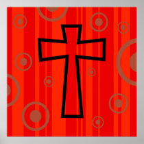Funky Cross Poster