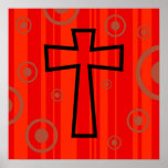 Funky Cross Poster