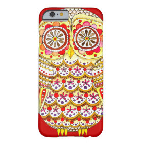 Funky Cute Retro Owl iPhone 6 case by
