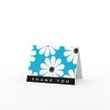 Funky Daisies (Blue) Thank You Card