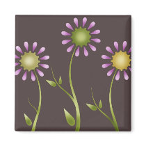 Funky Daisies magnets