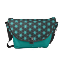 Funky Dark Star Kaleidoscope pattern messenger bag messenger bags