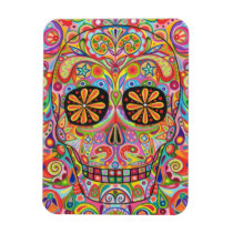 Funky Day of the Dead Art Premium Magnet