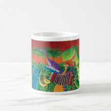 Funky Dinosaur Band Mugs