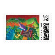 Funky Dinosaur Band Stamps
