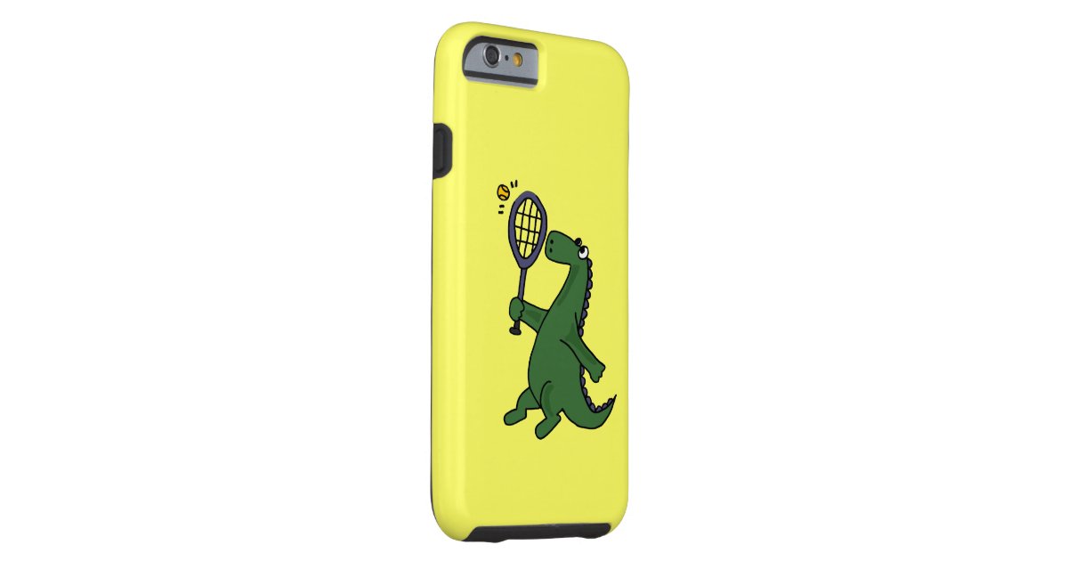 funky dinosaur tennis tough iphone 6 zazzle funky dinosaur tennis tough iphone 6 zazzle