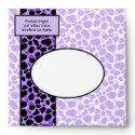 Funky Diva Xtra Leopard Print Purple Envelope envelope