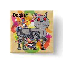 Funky DogBot Badge buttons by jaceyevans Funky DogBot Badge buttons