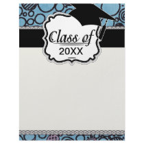 funky doodle circles grad graduation letterhead design