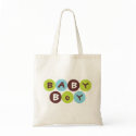 Funky Dot Baby Boy Tote Bag by jgh96sbc Funky Dot Baby Boy Tote Bag